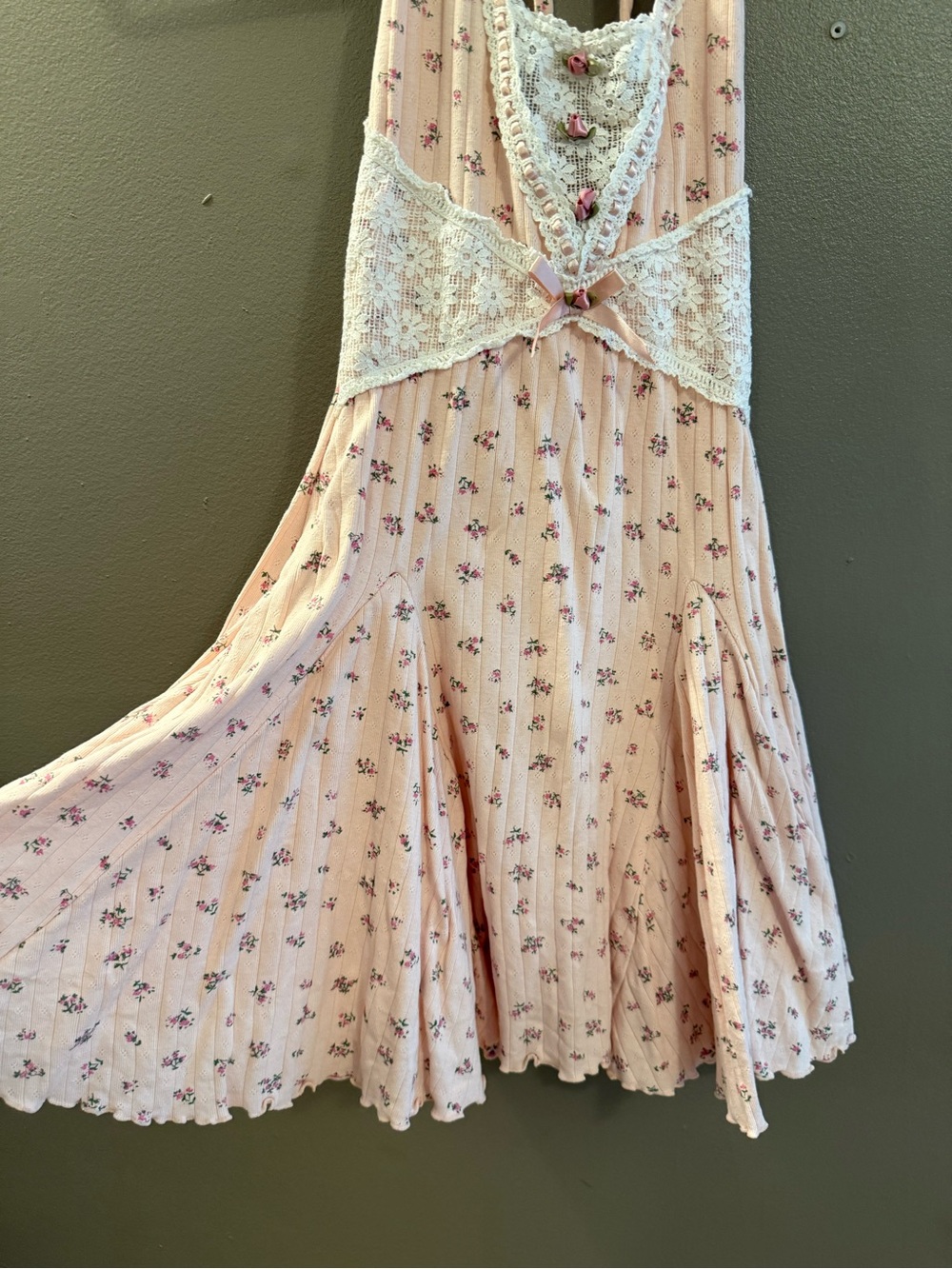 Rose Jam Floral Lace Mini Dress - Picture 6 of 11